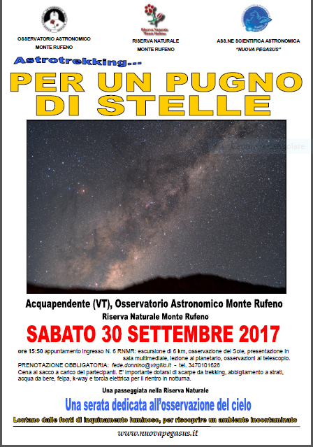 Astrotrekking, per un pugno di stelle